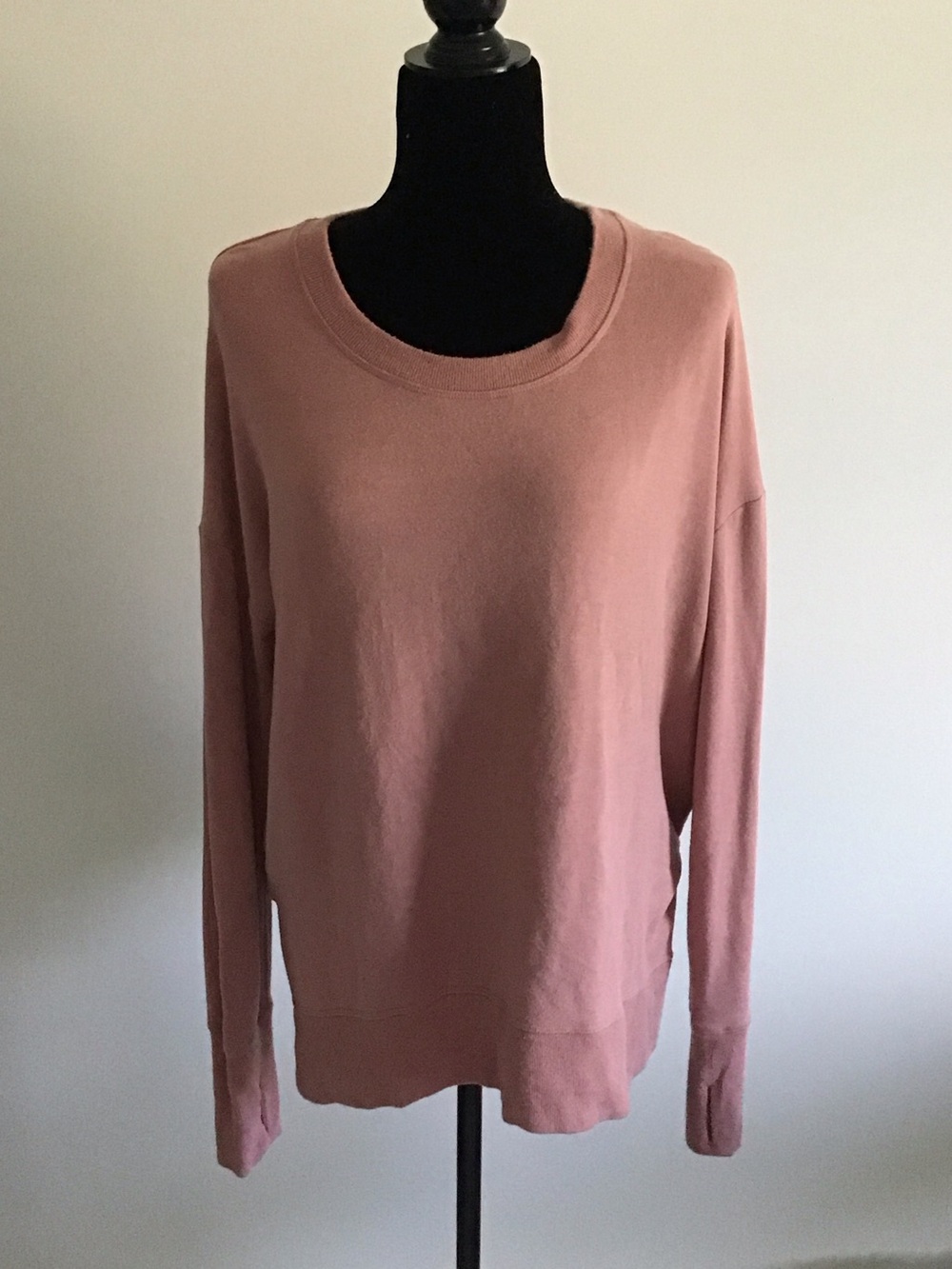 Athleta Super Soft Mauve/Dusty Rose Crewneck Sweatshirt